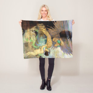 Water Baby and Fairy, Jessie Willcox Smith Fleece Blanket