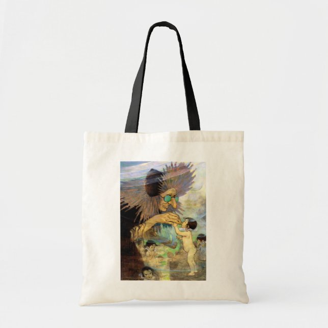 Water Baby and Fairy, Jessie Willcox Smith Tote Bag (Front)