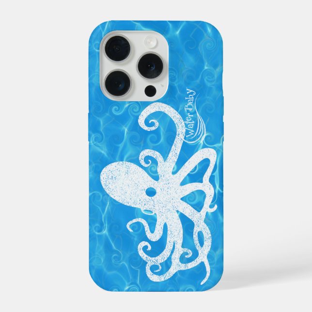 Water Baby Octopus Wave Case (Back)