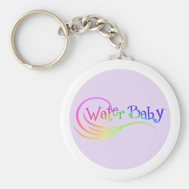Water Baby Rainbow Keychain (Front)