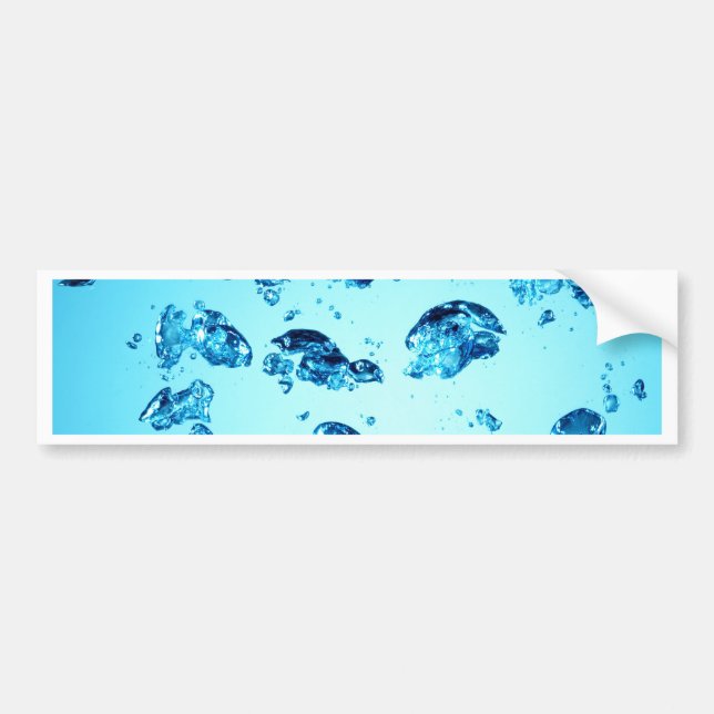 Water Background Bumper Sticker (Front)