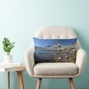 Water Banner Peak Thousand Island Lake Lumbar Cushion