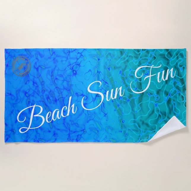 Water Beach Towel (Front)