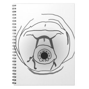 Water Bear Tardigrade Face Notebook