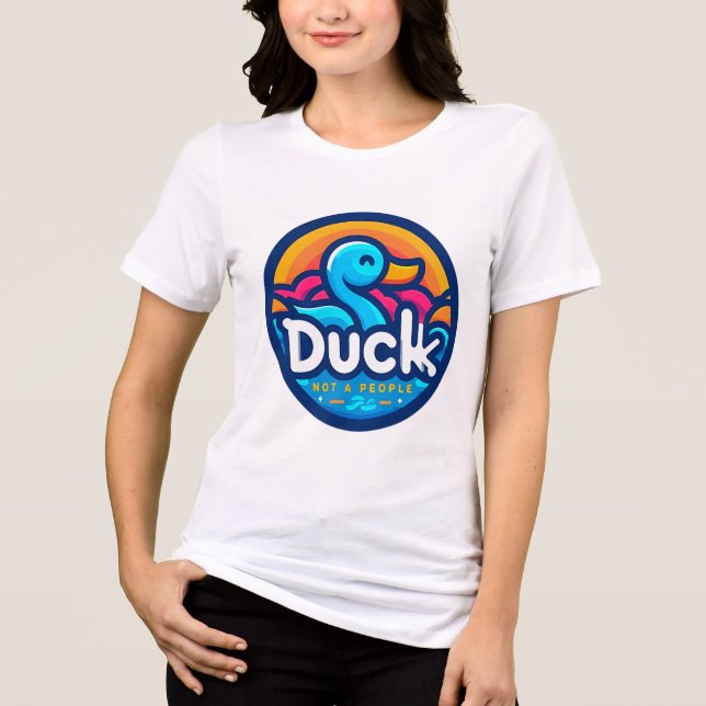Water Bird Duck Tri-Blend Shirt (Front)