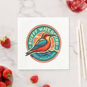 Water Bird Ruff Napkin