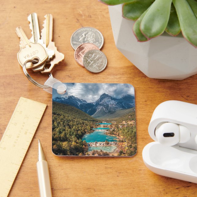 Water | Blue Moon Lake, China Key Ring (Desk)