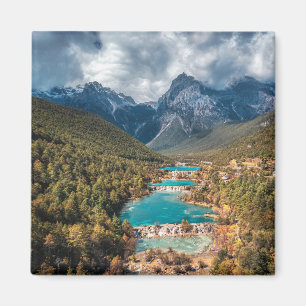 Water   Blue Moon Lake, China Magnet