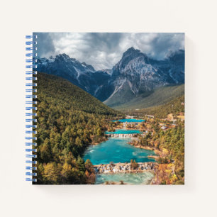 Water   Blue Moon Lake, China Notebook