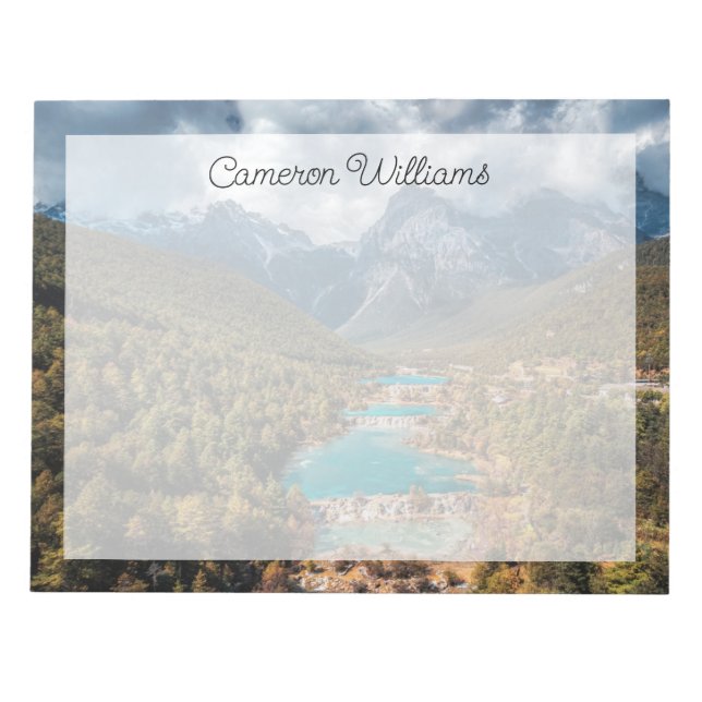 Water | Blue Moon Lake, China Notepad (Front)