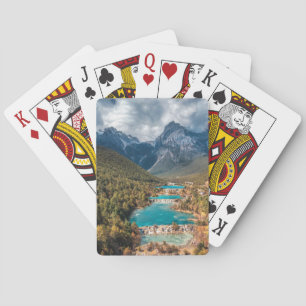 Water Blue Moon Lake, China Playing Cards
