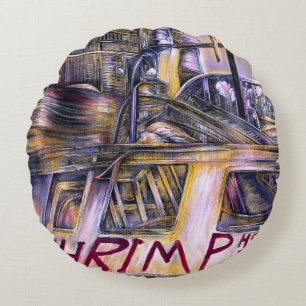 Water-Born Mystery Meat Round Cushion