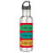 Water Bottle 24 oz - Bourbon Legend Ovals on Red