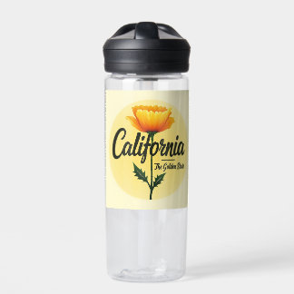Water Bottle = California The Golden State