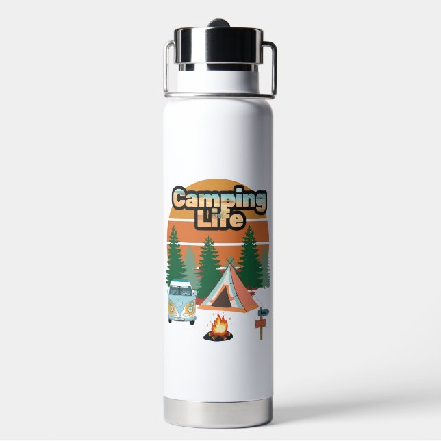 Water Bottle Camping life  (Back)