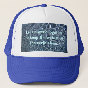 Water Bottle Condensation Trucker Hat