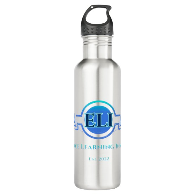Water Bottle – Embrace Learning Institute Logo (Front)