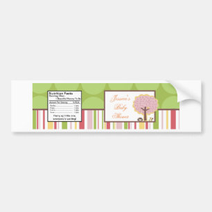 Water Bottle Label Love and Nature Girl Woodland