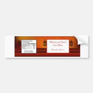Water Bottle Label Moroccan Lantern