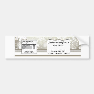 Water Bottle Label Silver Christmas Blur