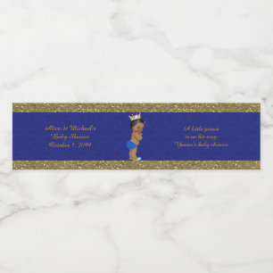 Water Bottle Labels,Tony's baby shower, blue Label