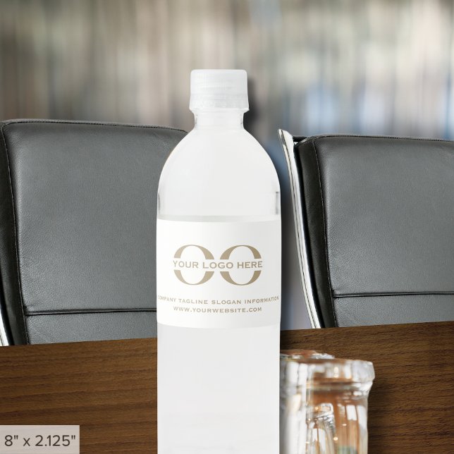 Water Bottle Labels with Business Logo (Creator Uploaded)