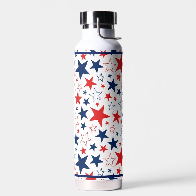 Water Bottle Patriotic Stars (Left)