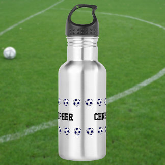 Water Bottle, Personalised, Soccer, Steel 532 Ml Water Bottle