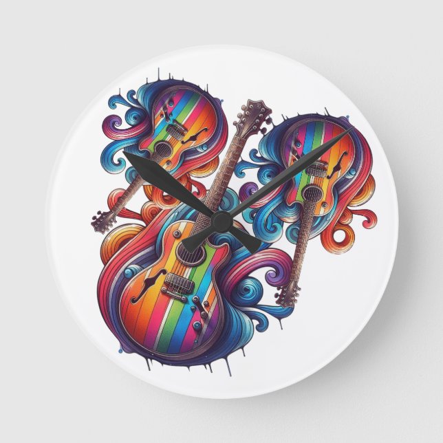 Water Bottle Round Clock (Front)