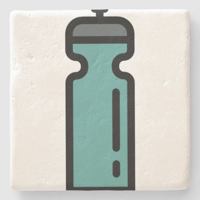 water-bottle stone coaster (Front)