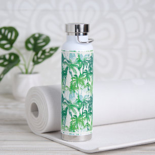 Water Bottle Tropical Palms