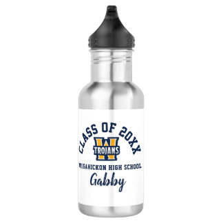 Water Bottle Wissahickon High School Logo Custom