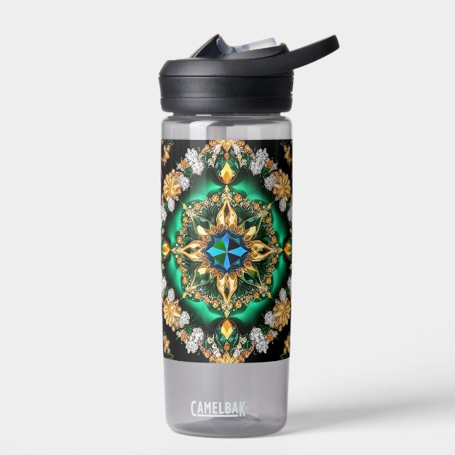 Water bottle with Brazilian Colours Design (Left)