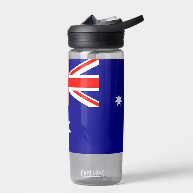 Water bottle with flag of Australia (Left)