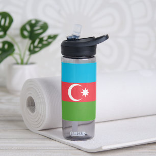 Water bottle with flag of Azerbaijan