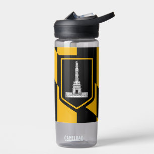 Water bottle with flag of Baltimore City, U.S.