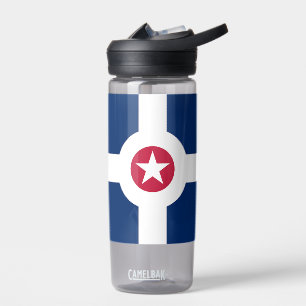 Water bottle with flag of Indianapolis, U.S.
