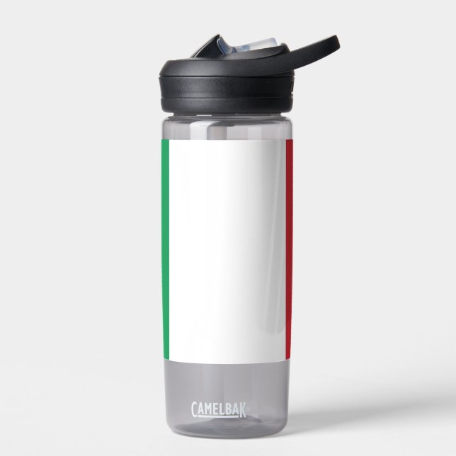 Water bottle with flag of Italy (Left)