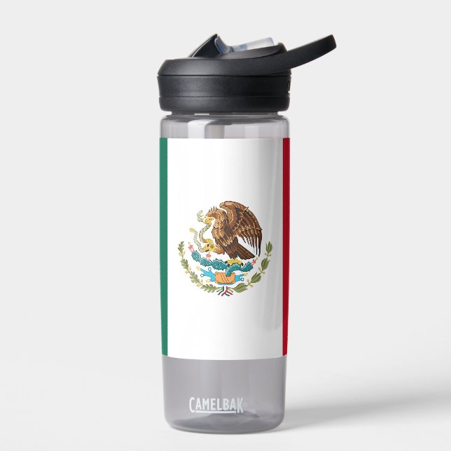 Water bottle with flag of Mexico (Left)