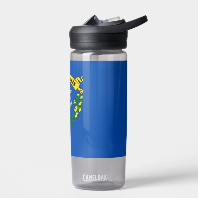 Water bottle with flag of Nevada, U.S. (Left)
