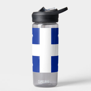 Water bottle with flag of Quebec, Canada