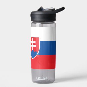 Water bottle with flag of Slovakia