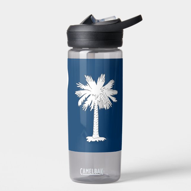 Water bottle with flag of South Carolina, U.S. (Left)