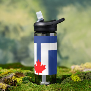 Water bottle with flag of Toronto, Canada