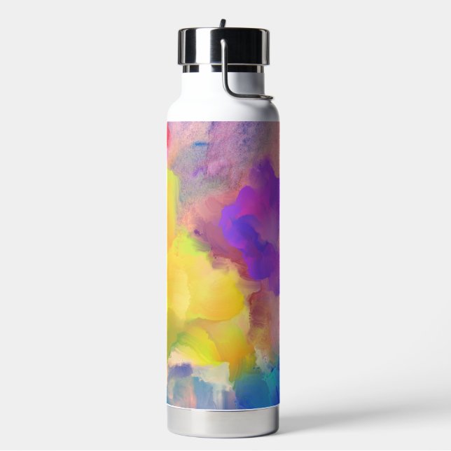 Water Bottle with Straw (Left)