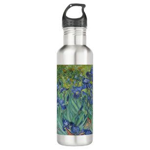 Water Bottle with Van Gogh's Irises