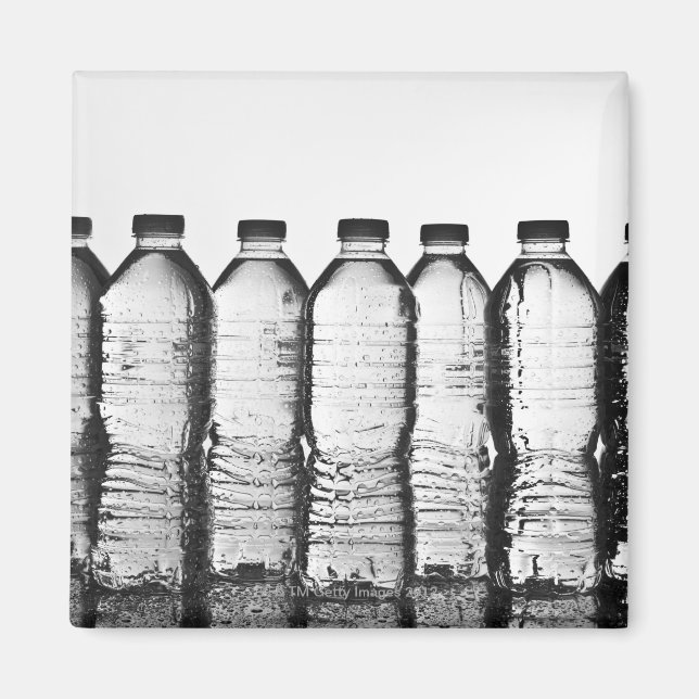 Water bottles in studio magnet (Front)
