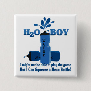 Water Boy 15 Cm Square Badge
