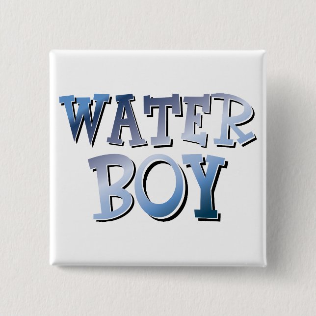 Water Boy 15 Cm Square Badge (Front)