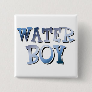 Water Boy 15 Cm Square Badge